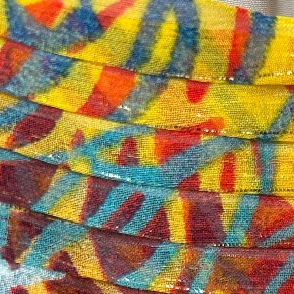 BCBGMaxAzria Inga One-Shoulder Halter Silk Maxi Dress in Begonia Multi Size 8 - Picture 16 of 16